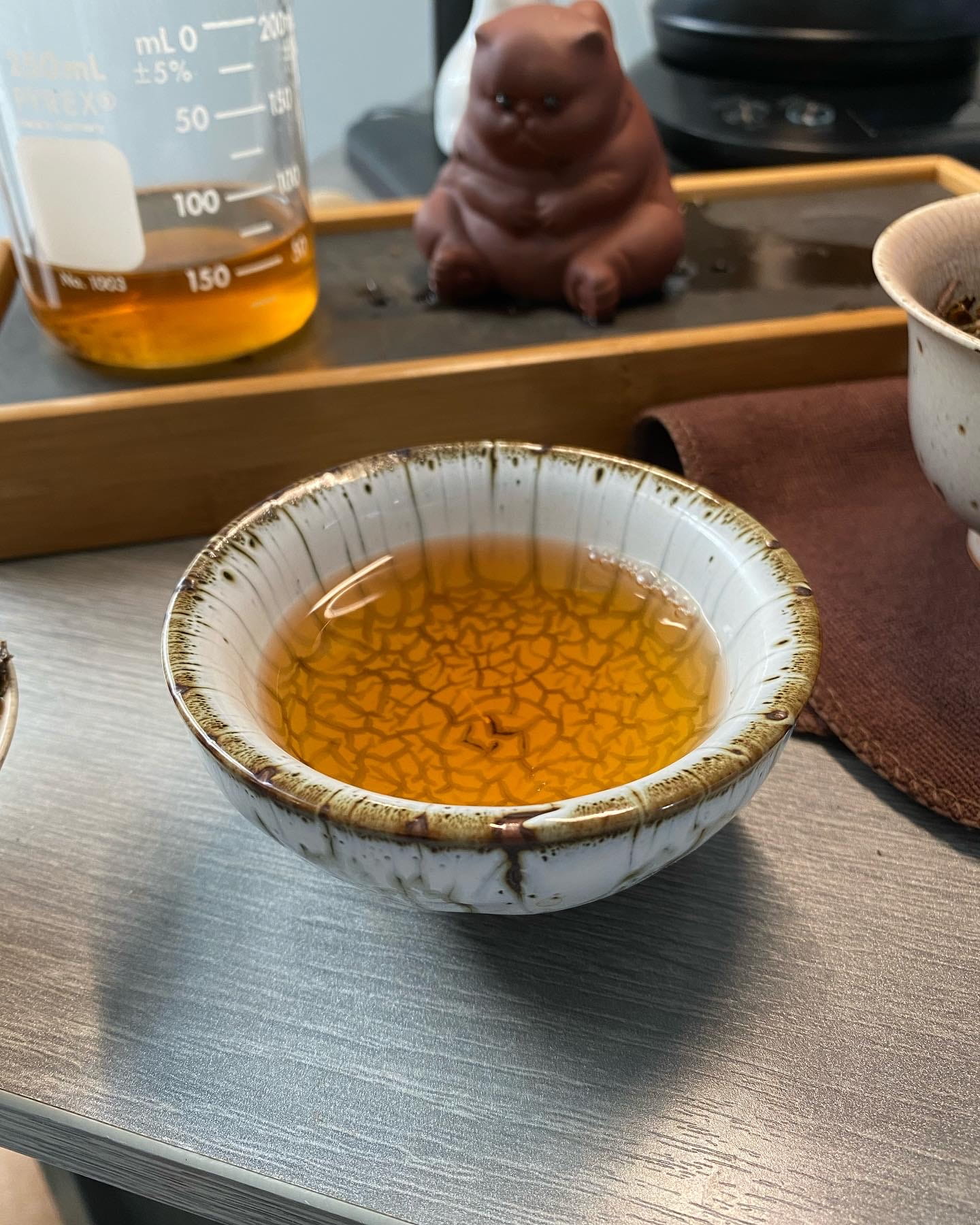 Tea juice in the cup